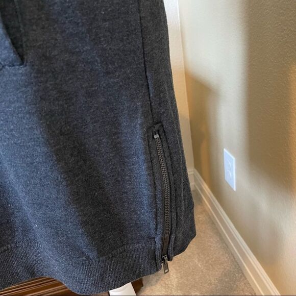 Fabletics Elena Gray Sweatshirt Pullover Zipper Dress Small - Picture 5 of 5